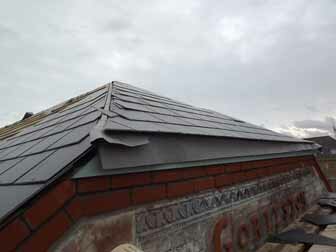 The new brickwork colour matches the lettering on the Old Gorleston Lifeboat House sign.